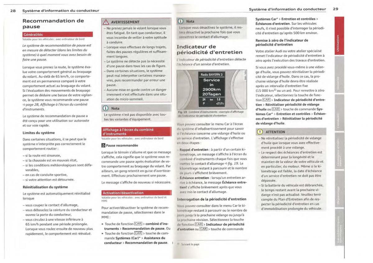 Audi Q5 SQ5 I 1 manuel du proprietaire / page 15