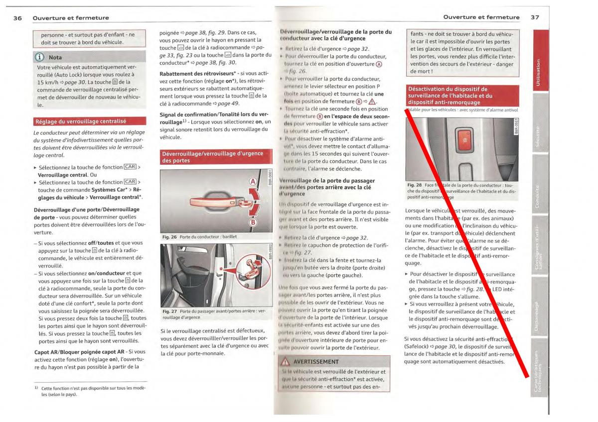 Audi Q5 SQ5 I 1 manuel du proprietaire / page 19