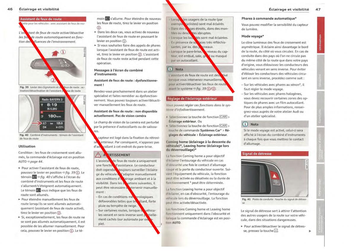 Audi Q5 SQ5 I 1 manuel du proprietaire / page 24
