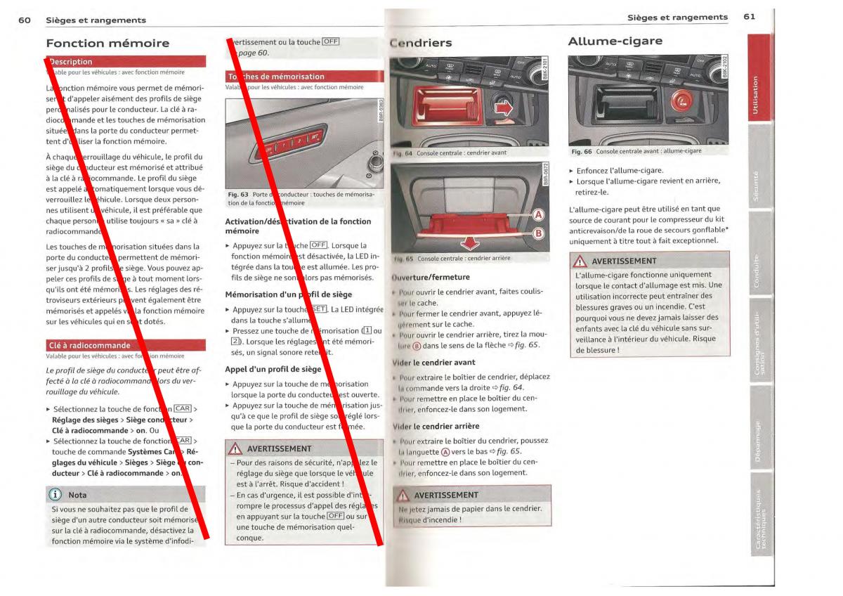 Audi Q5 SQ5 I 1 manuel du proprietaire / page 31