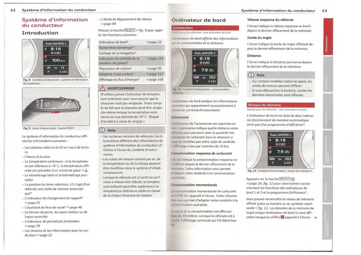 Audi Q5 SQ5 I 1 manuel du proprietaire / page 12