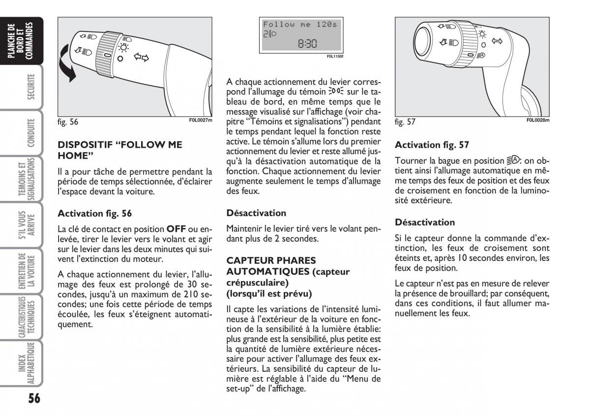 Fiat Croma manuel du proprietaire / page 56