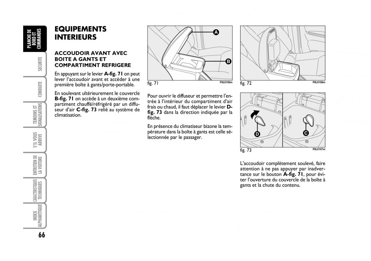 Fiat Croma manuel du proprietaire / page 66