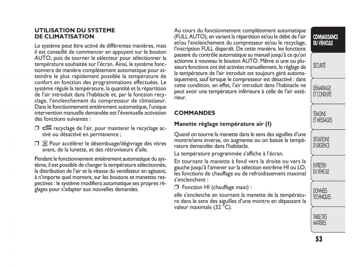 Fiat Doblo II 2 manuel du proprietaire / page 54