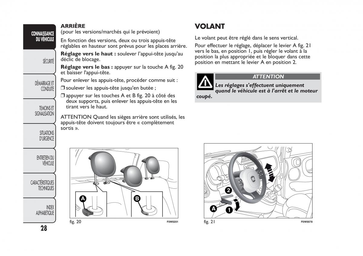 Fiat Panda II 2 manuel du proprietaire / page 32