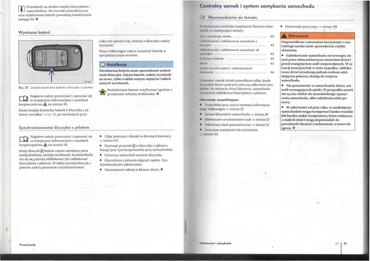 VW Tiguan I 1 instrukcja obslugi / page 22