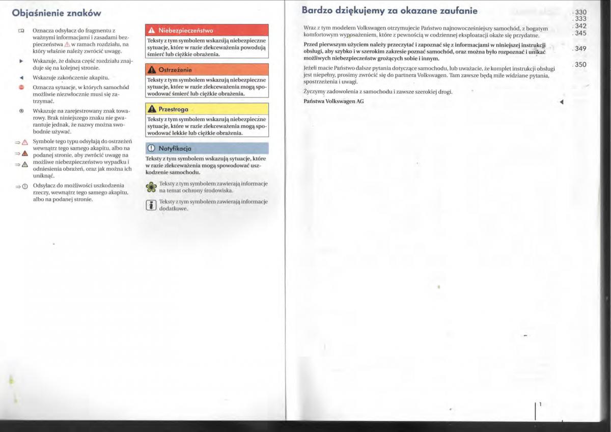 instrukcja obsługi  VW Tiguan I 1 instrukcja / page 2
