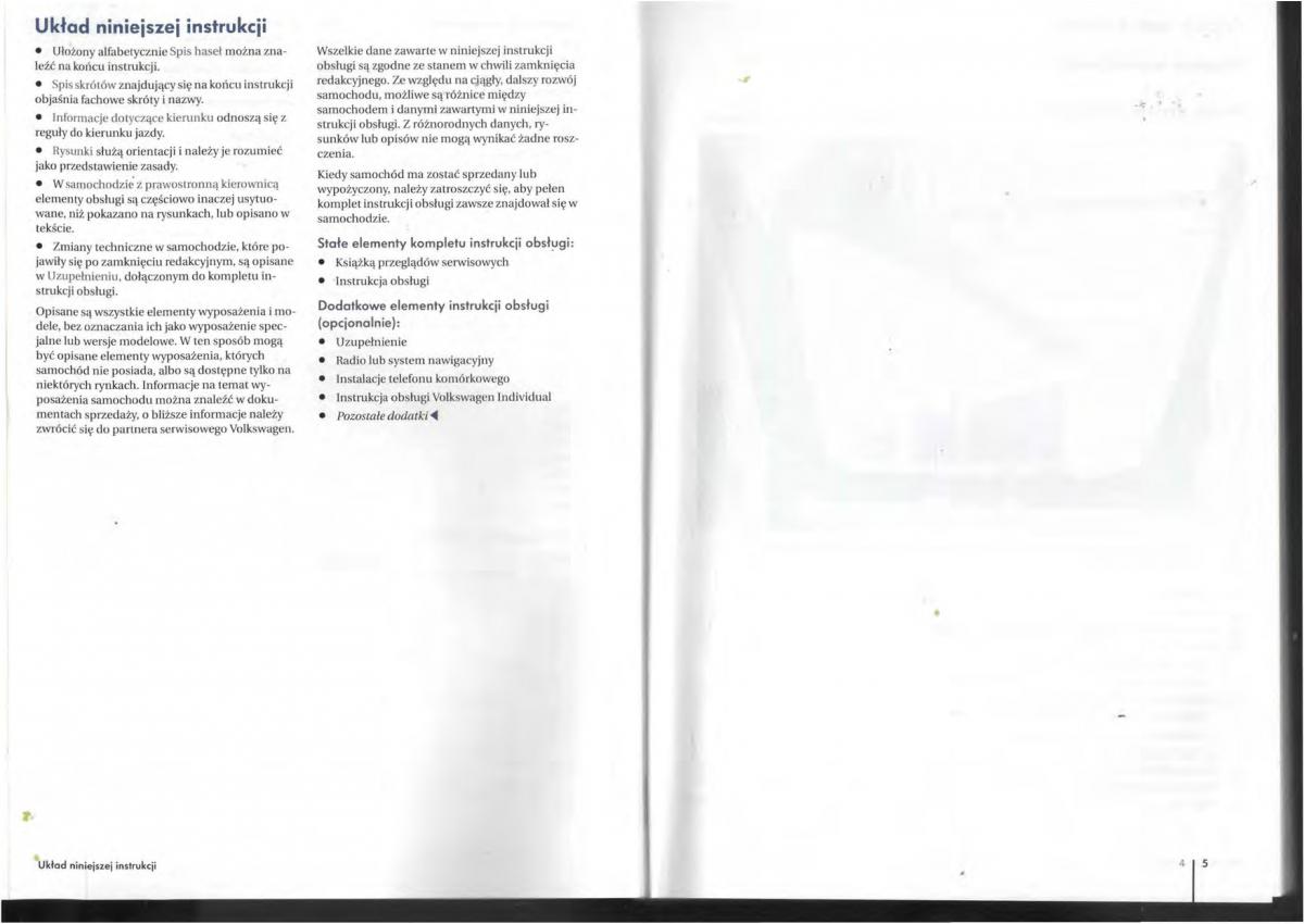 instrukcja obsługi  VW Tiguan I 1 instrukcja / page 4