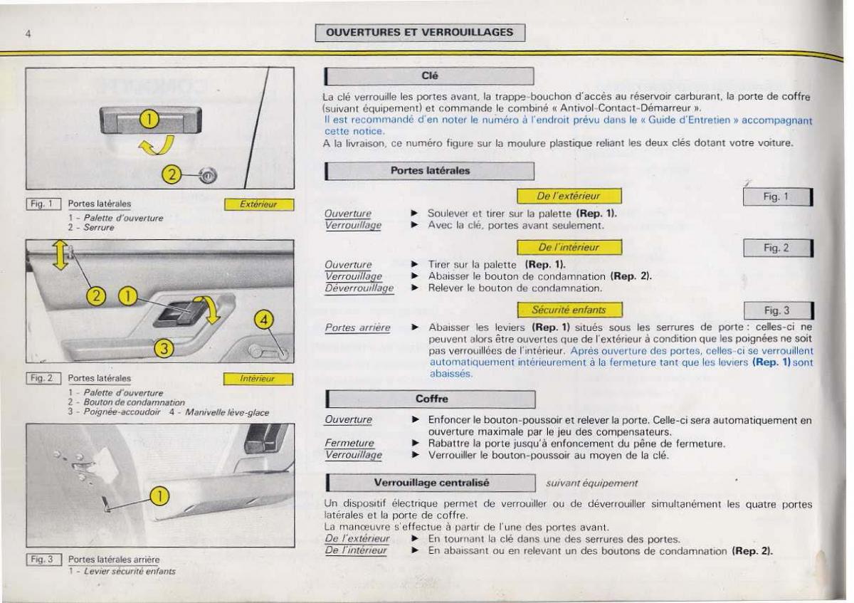 Citroen BX manuel du proprietaire / page 6