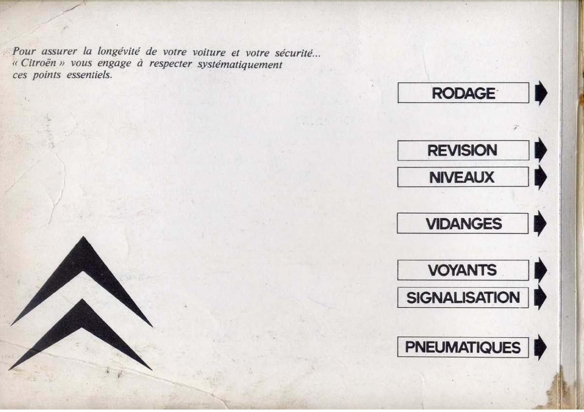 Citroen BX manuel du proprietaire / page 2