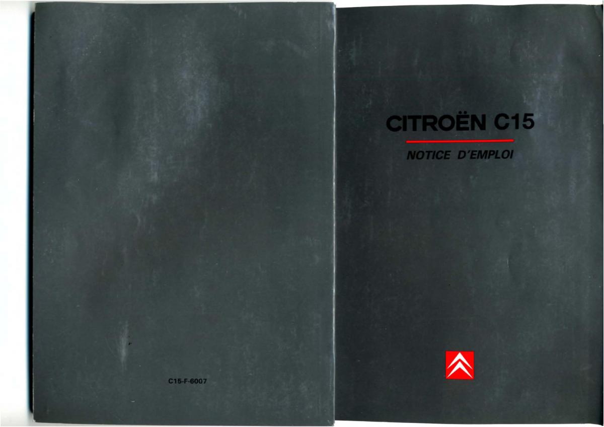 Citroen C15 manuel du proprietaire / page 1
