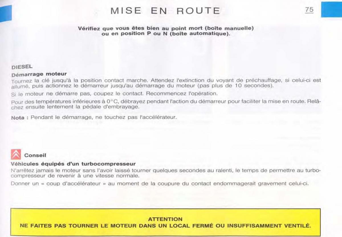 Citroen C5 FL I 1 manuel du proprietaire / page 77
