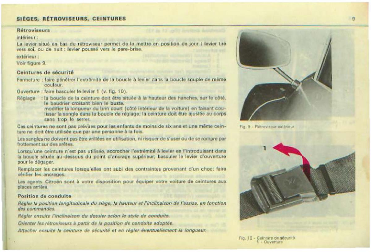 Citroen DS 21 manuel du proprietaire / page 11