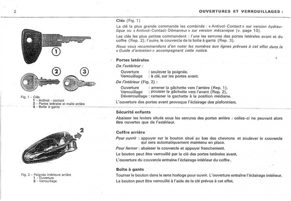 Citroen DS 23 manuel du proprietaire / page 4