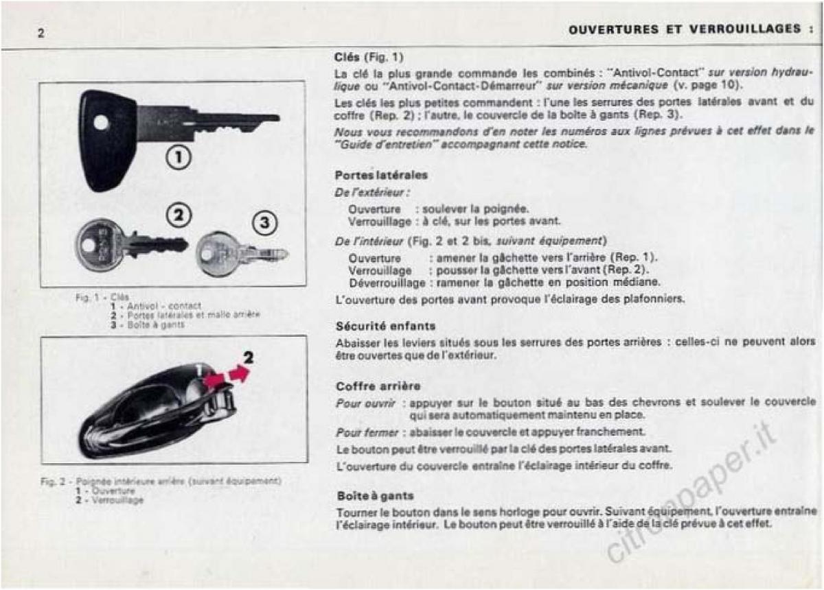 Citroen DS Berline manuel du proprietaire / page 4