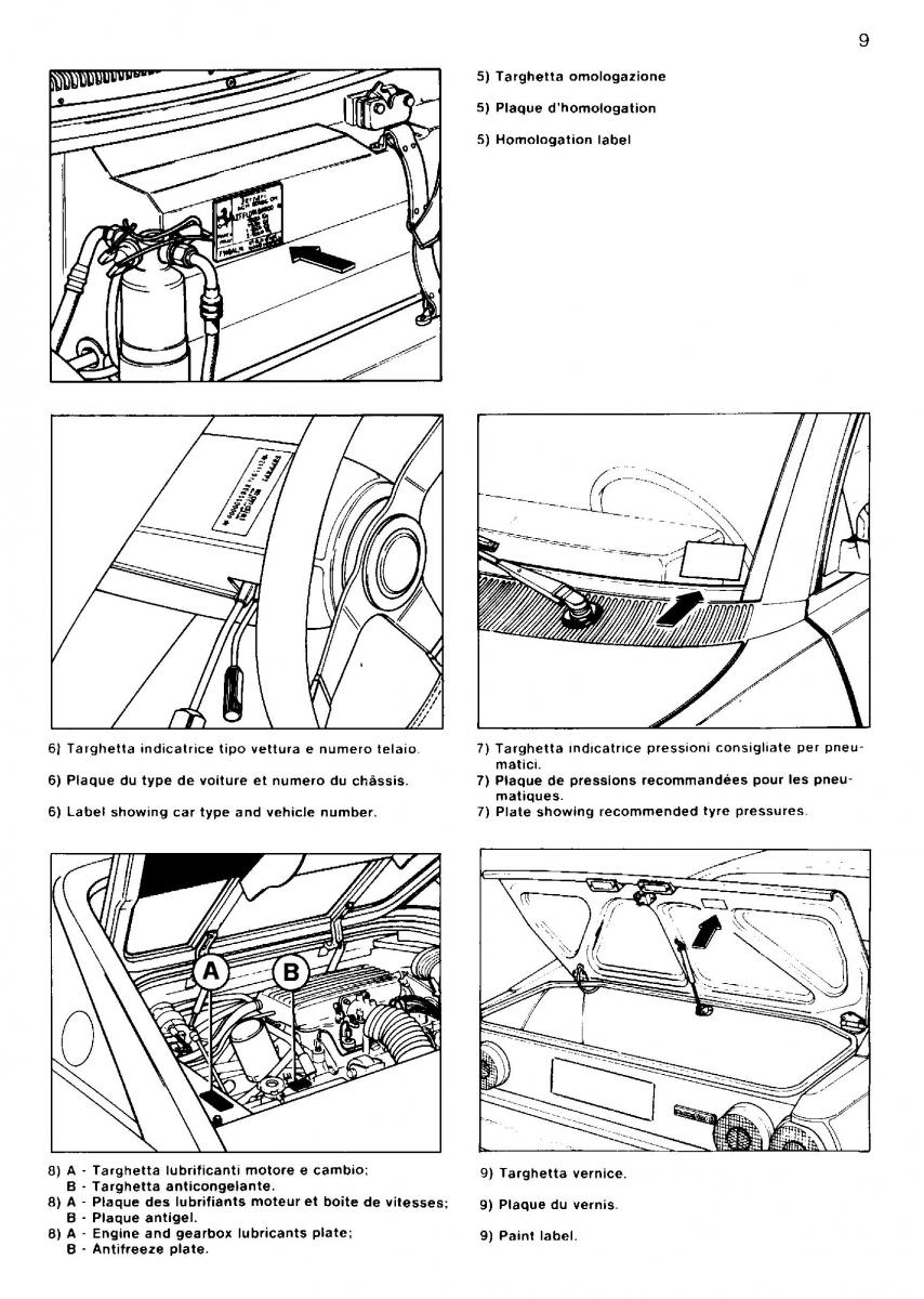 manual  Ferrari Mondial Quattrovalvole manuel du proprietaire / page 10