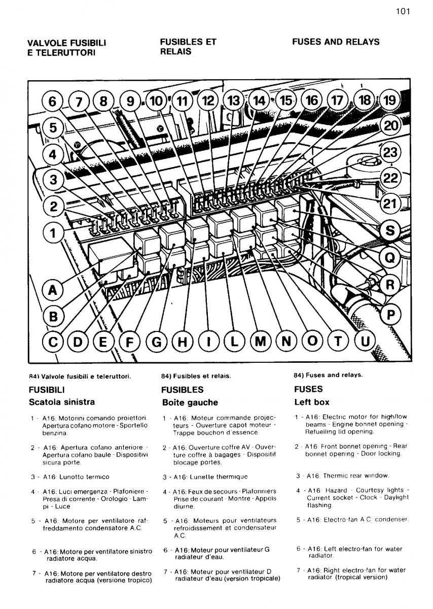 Ferrari Mondial Quattrovalvole manuel du proprietaire / page 100