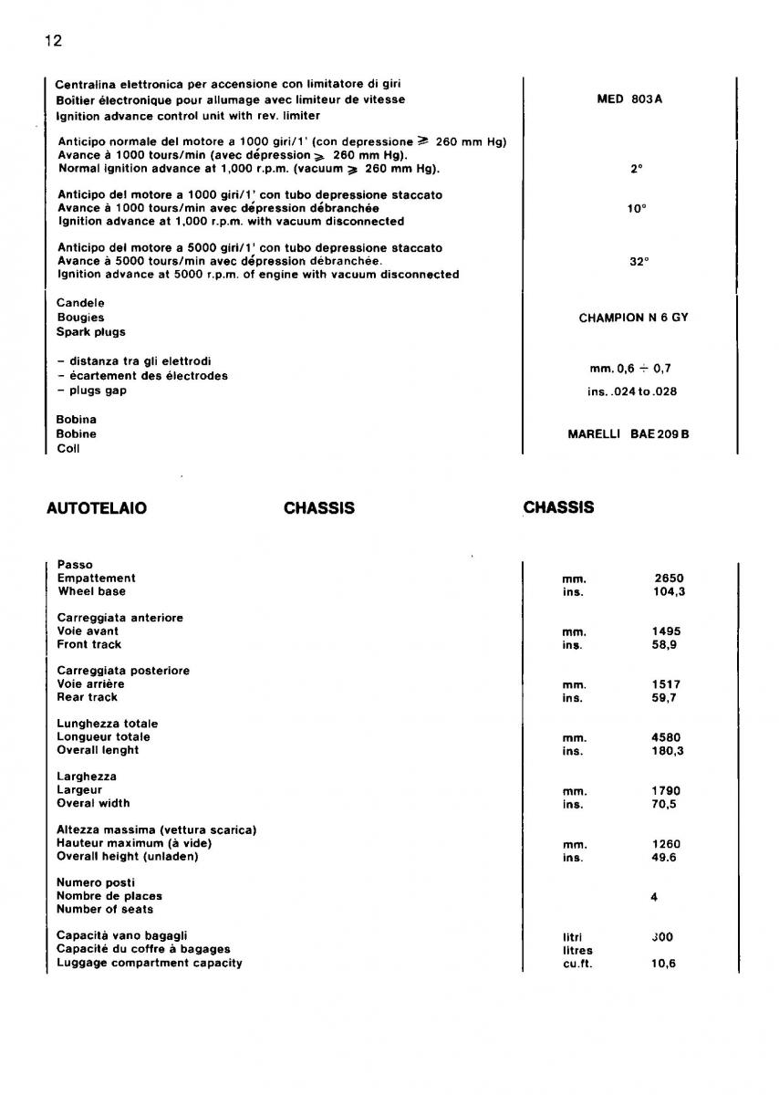 manual  Ferrari Mondial Quattrovalvole manuel du proprietaire / page 13
