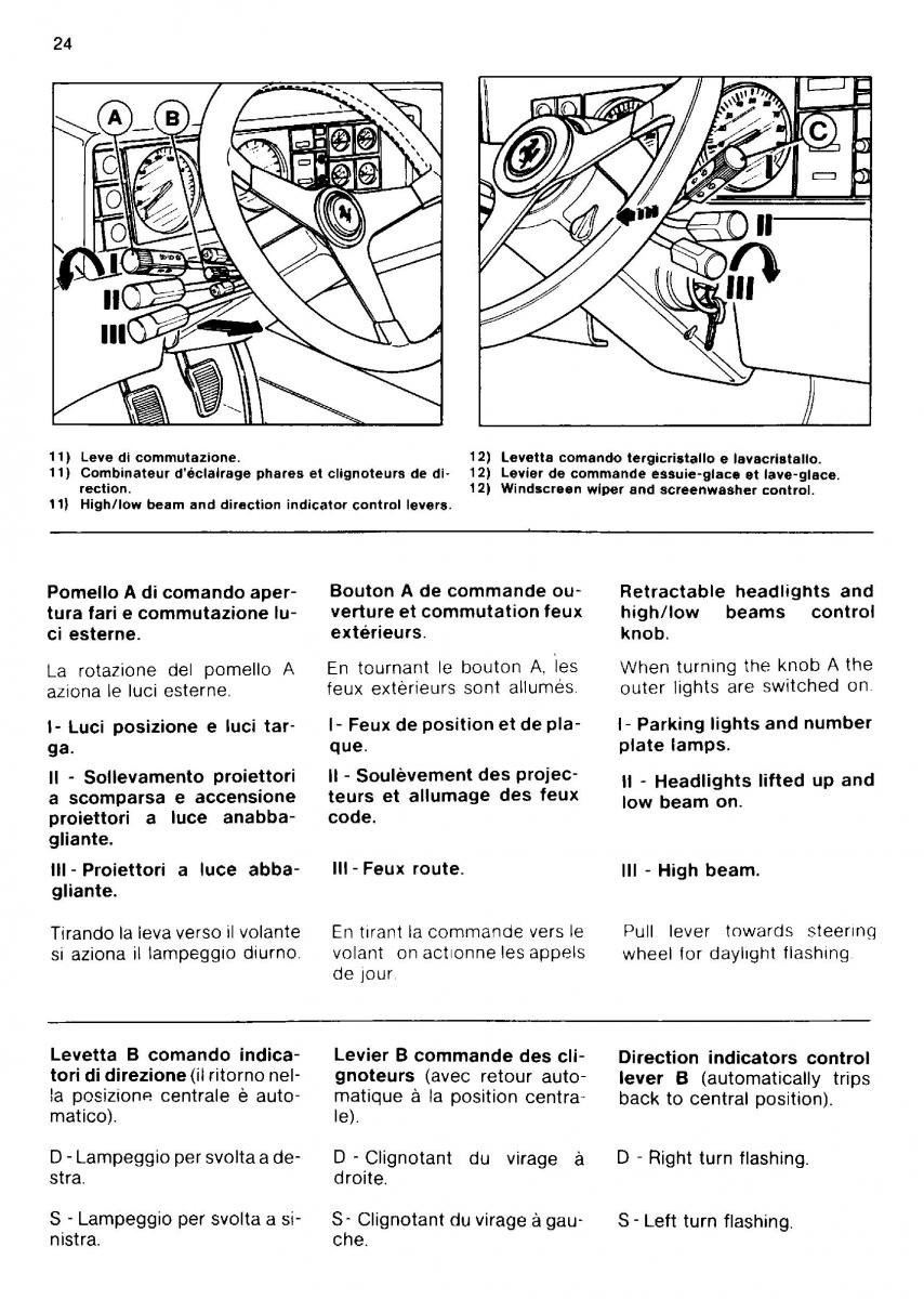 manual  Ferrari Mondial Quattrovalvole manuel du proprietaire / page 24