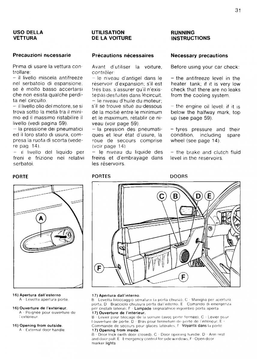 manual  Ferrari Mondial Quattrovalvole manuel du proprietaire / page 31