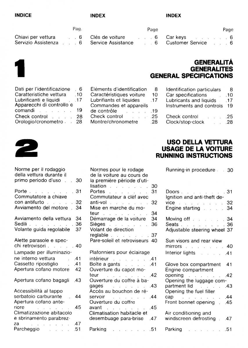 Ferrari Mondial Quattrovalvole manuel du proprietaire / page 4