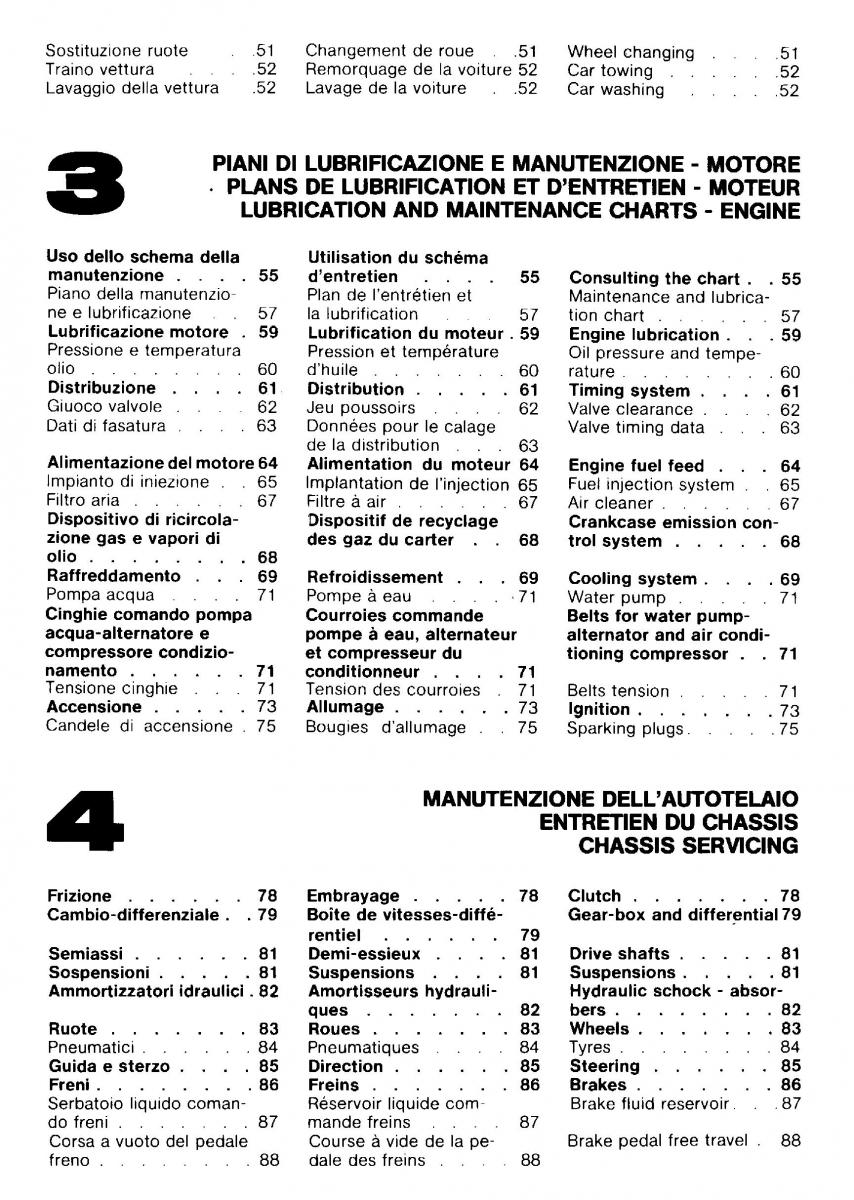 Ferrari Mondial Quattrovalvole manuel du proprietaire / page 5