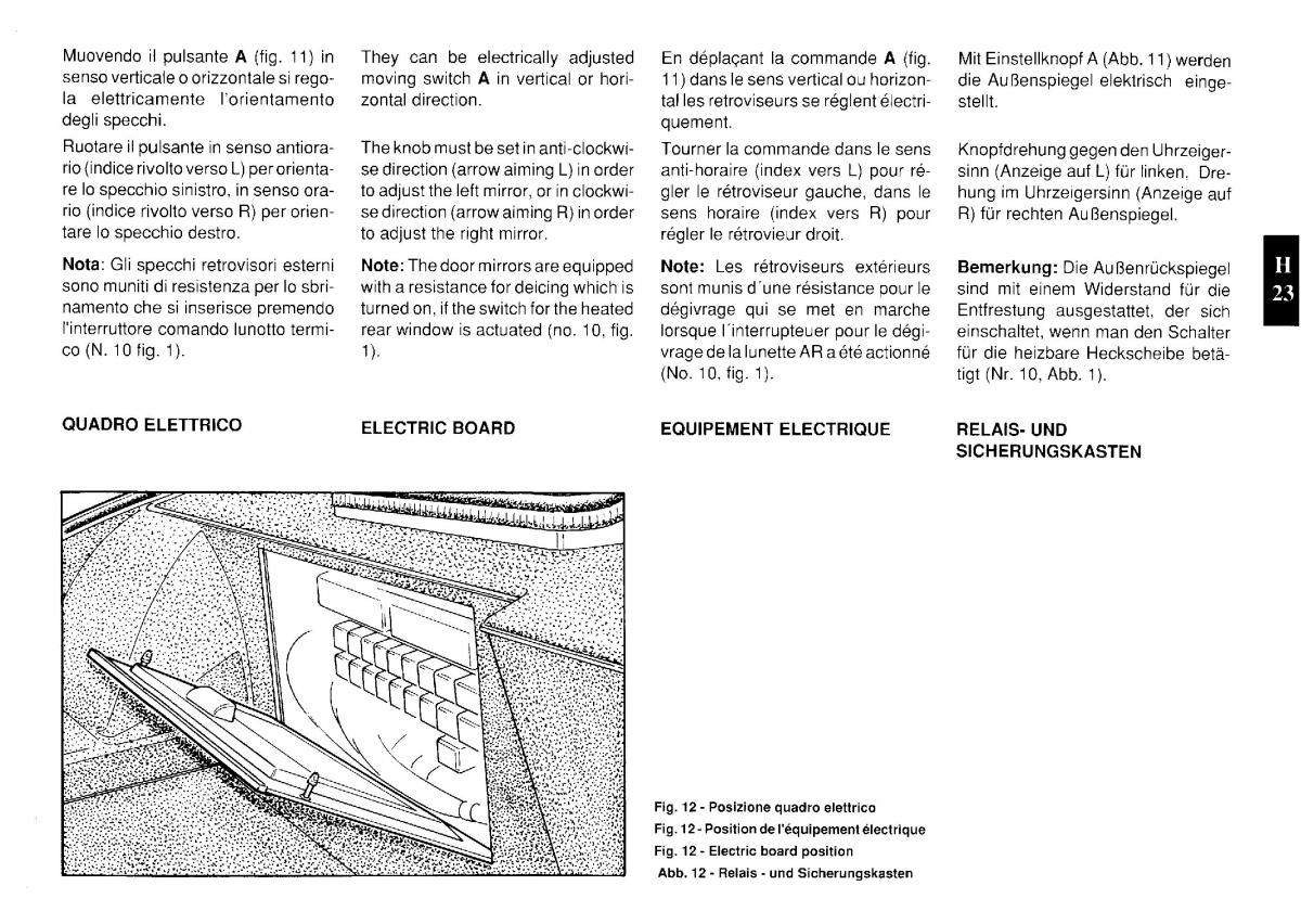 Ferrari Testarossa manuel du proprietaire / page 100