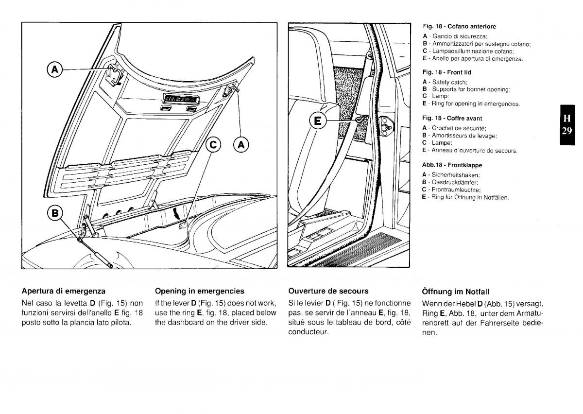 Ferrari Testarossa manuel du proprietaire / page 106