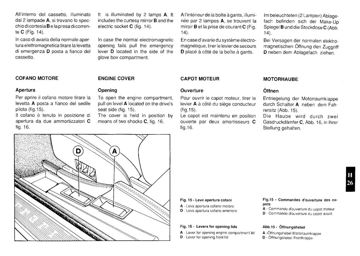 Ferrari Testarossa manuel du proprietaire / page 103