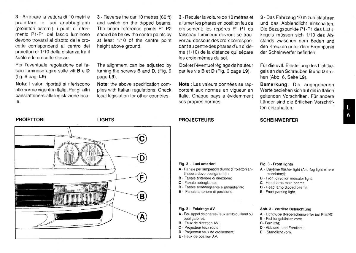 Ferrari Testarossa manuel du proprietaire / page 119