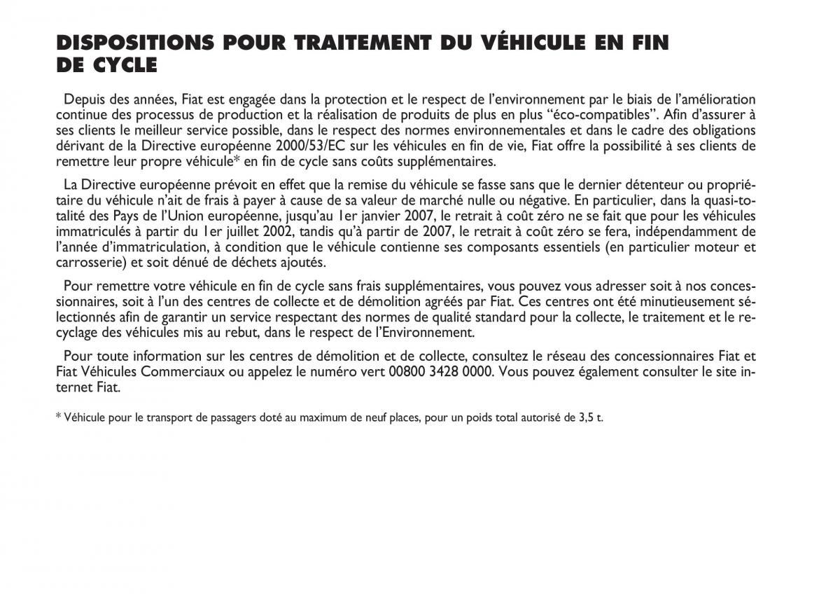 Fiat Ulysse manuel du proprietaire / page 242