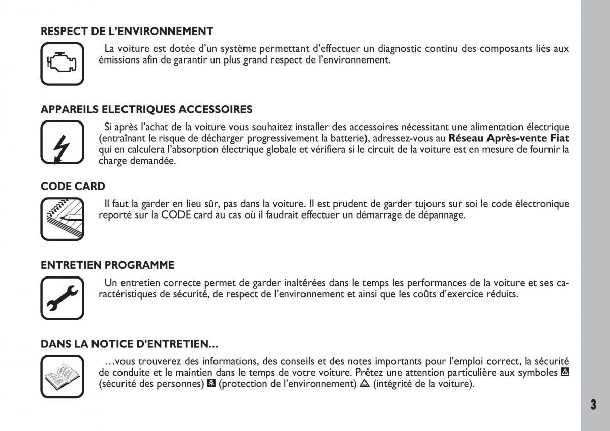 Fiat Ulysse manuel du proprietaire / page 4