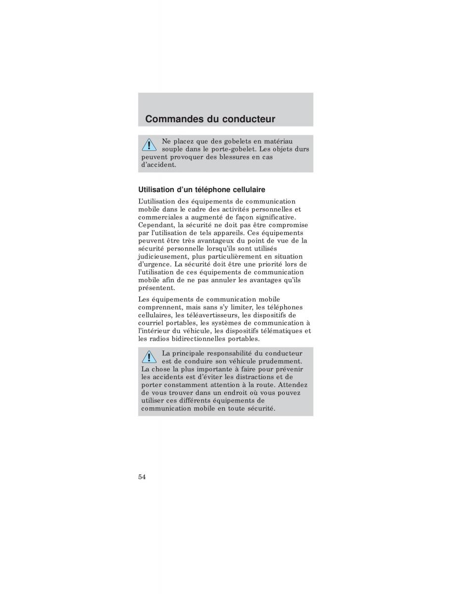 Ford Mustang IV 4 manuel du proprietaire / page 54