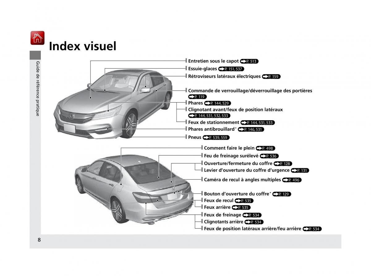 Honda Accord IX 9 manuel du proprietaire / page 9