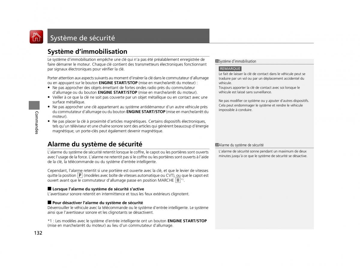 Honda Accord IX 9 manuel du proprietaire / page 133