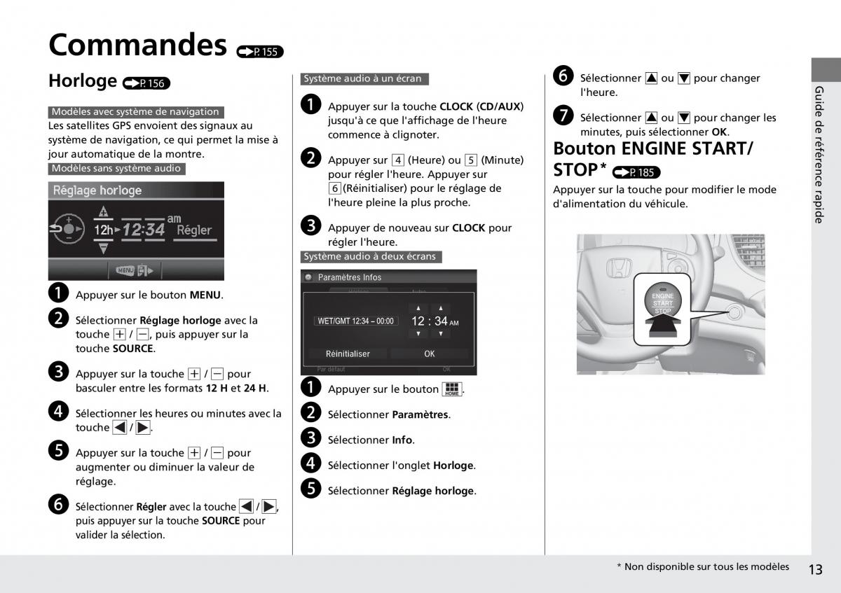 Honda CR V IV 4 manuel du proprietaire / page 14