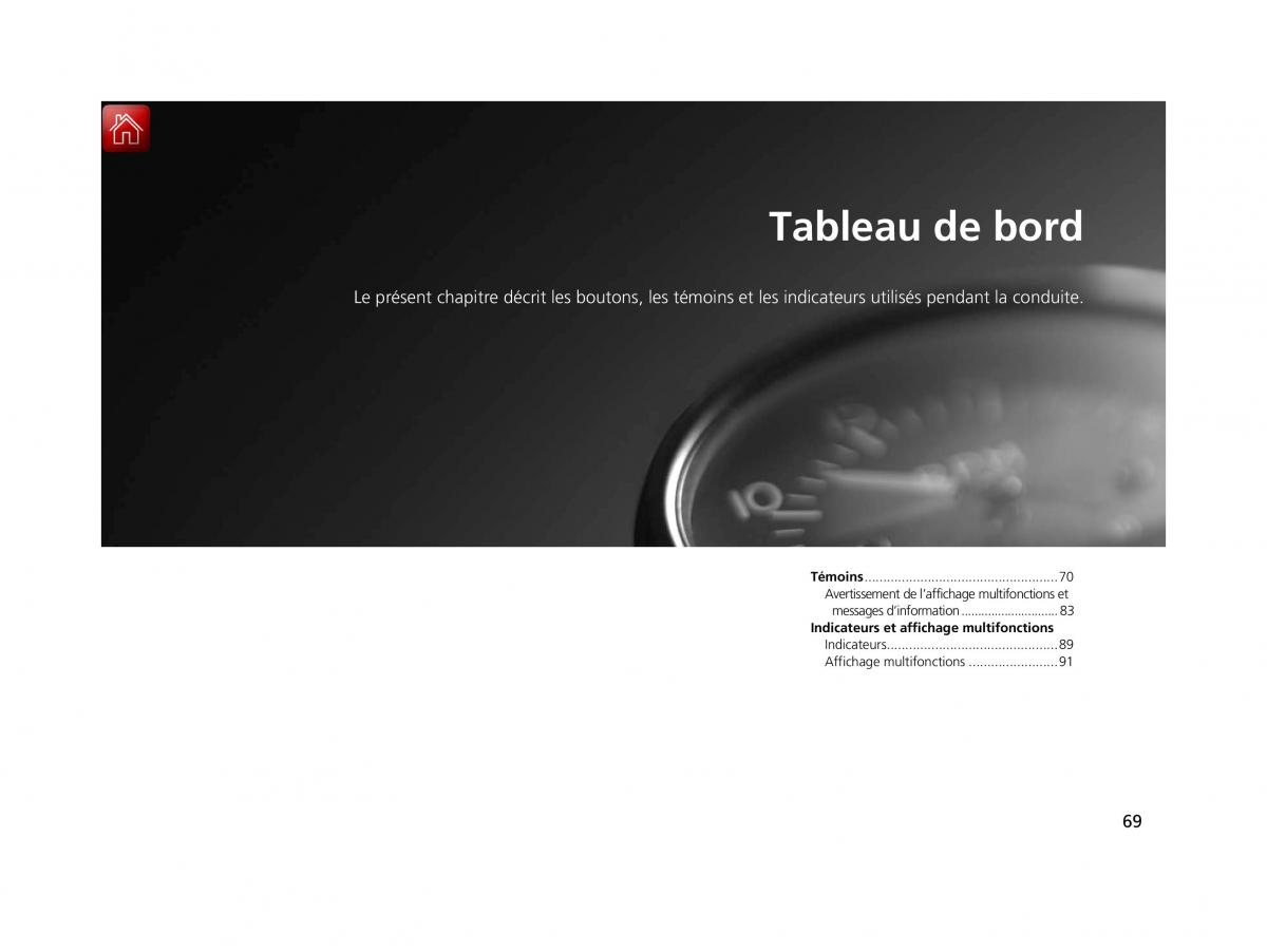 Honda CR Z manuel du proprietaire / page 70