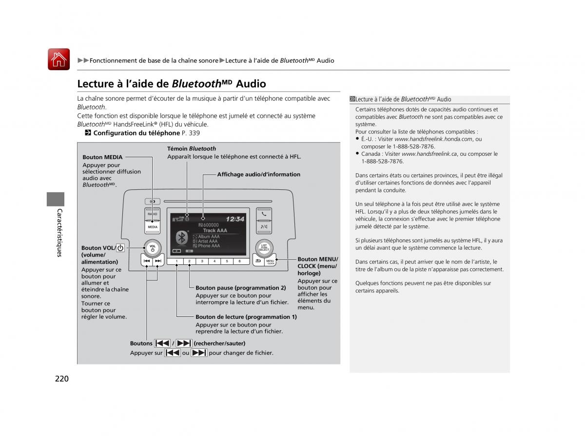 Honda Civic X 10 manuel du proprietaire / page 221