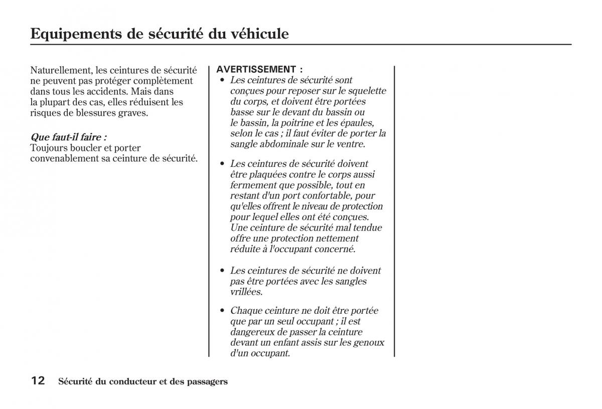 Honda Jazz II 2 manuel du proprietaire / page 17