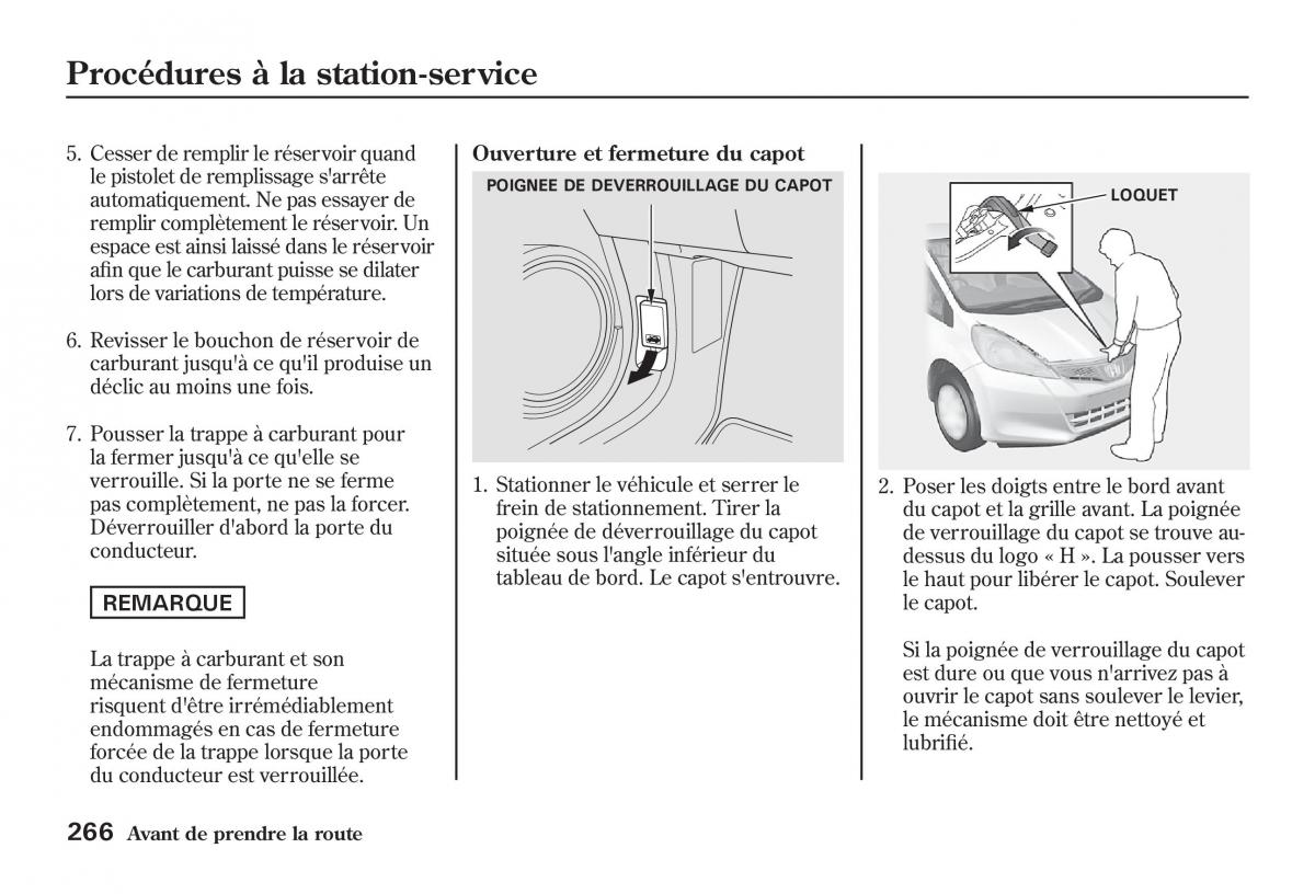 Honda Jazz II 2 manuel du proprietaire / page 271