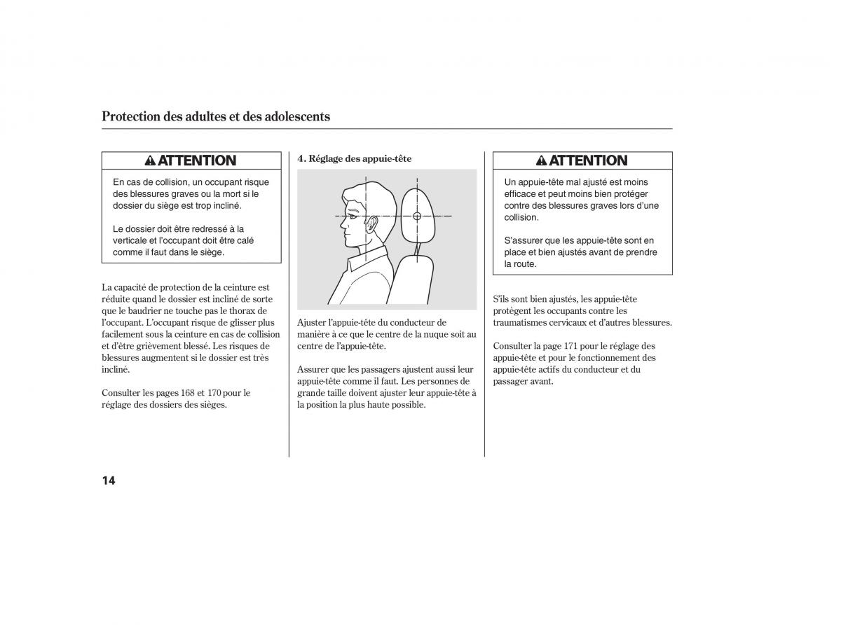 Honda Odyssey III 3 manuel du proprietaire / page 20