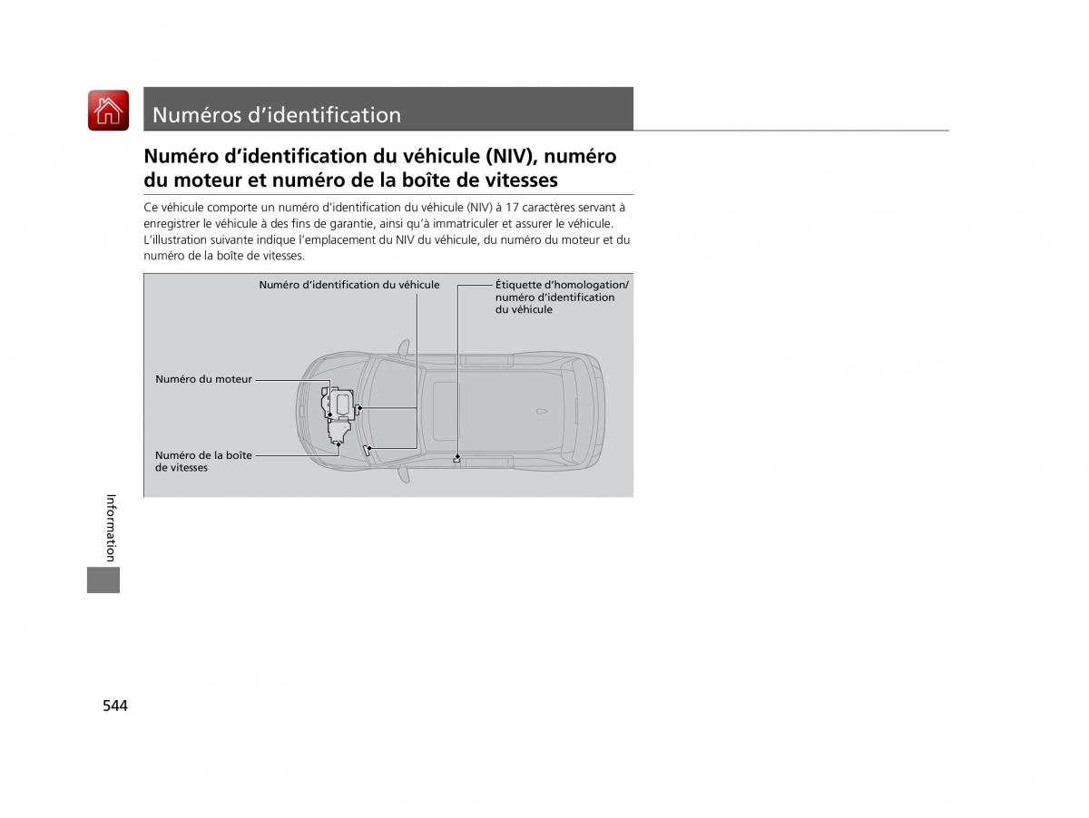 Honda Odyssey IV 4 FL manuel du proprietaire / page 545