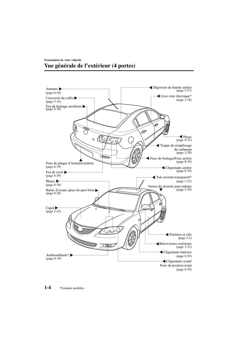 Mazda 3 I 1 manuel du proprietaire / page 10
