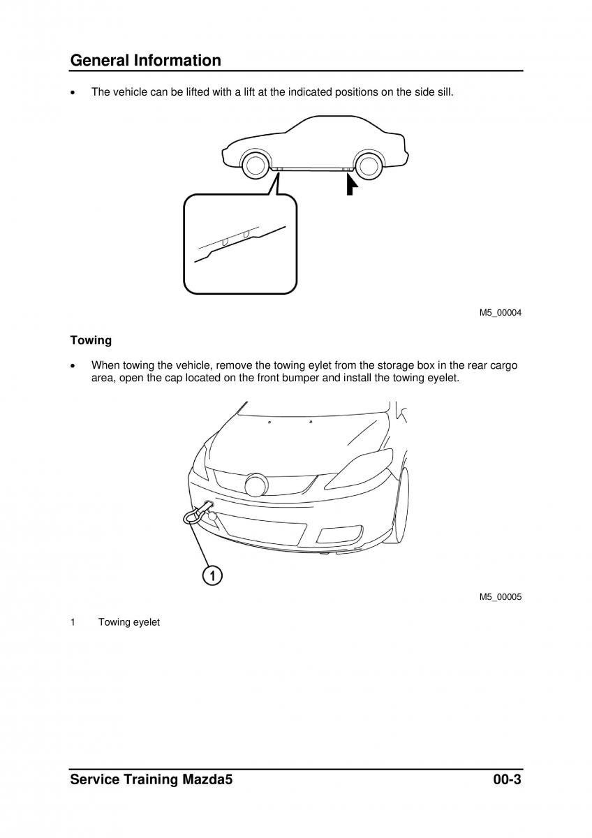 Mazda 5 I 1 owners manual / page 9