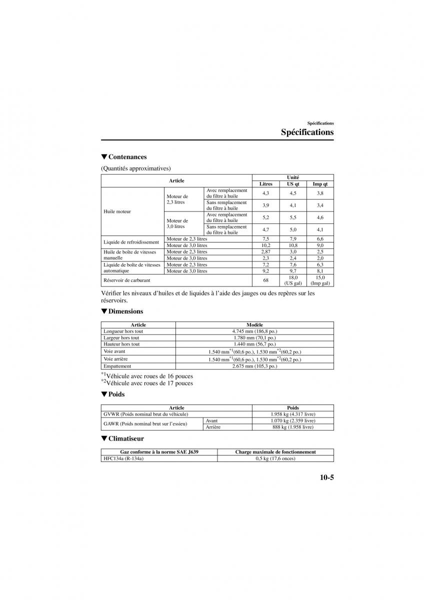 Mazda 6 I 1 manuel du proprietaire / page 313