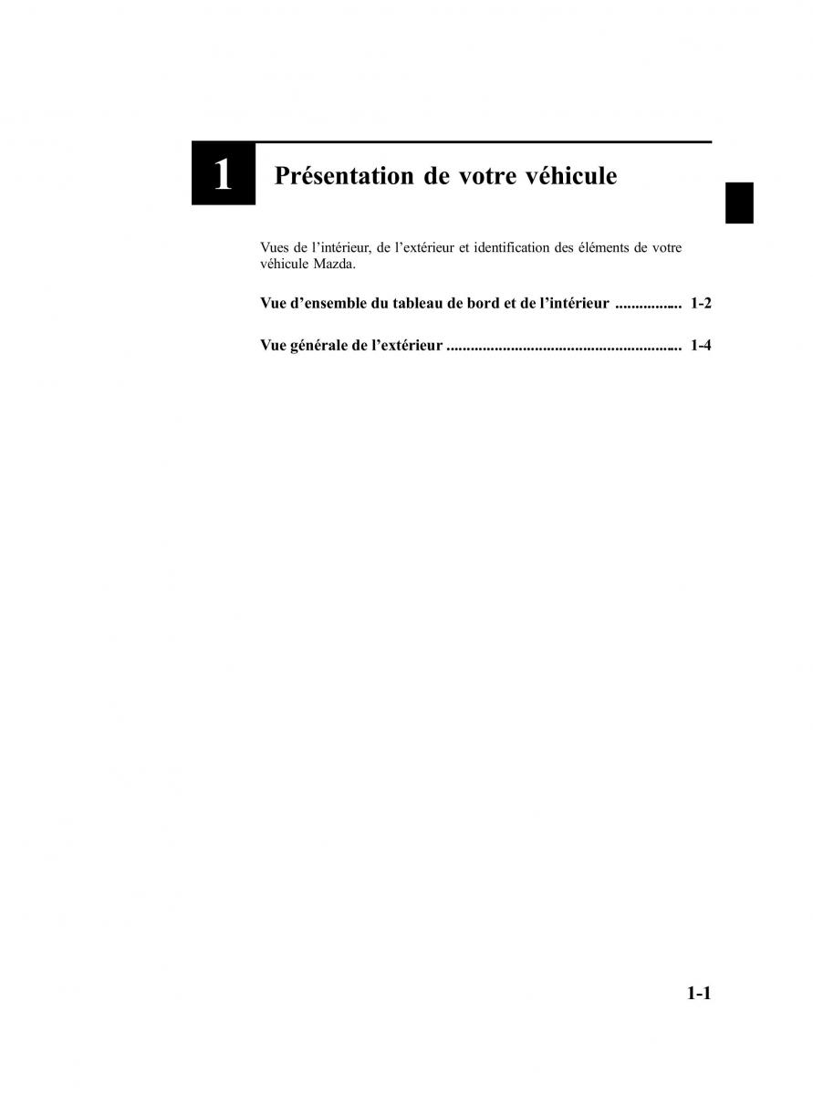 Mazda MPV II 2 LW manuel du proprietaire / page 7