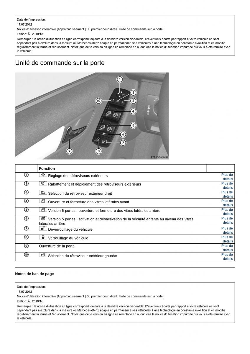 Mercedes Benz A class II W169 manuel du proprietaire / page 23