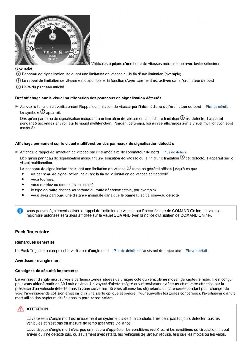 Mercedes Benz C class W204 manuel du proprietaire / page 205