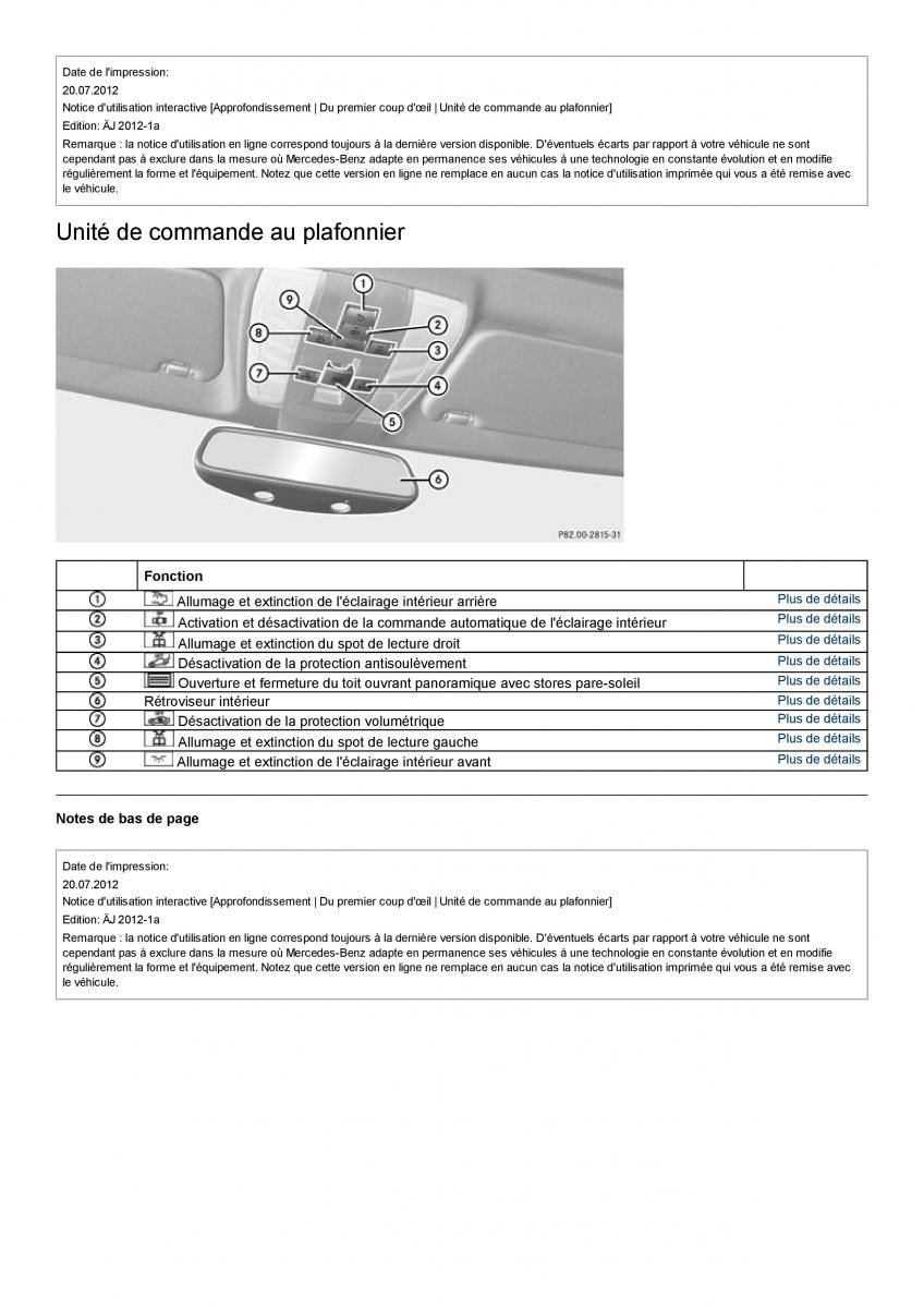 Mercedes Benz C class W204 coupe manuel du proprietaire / page 19