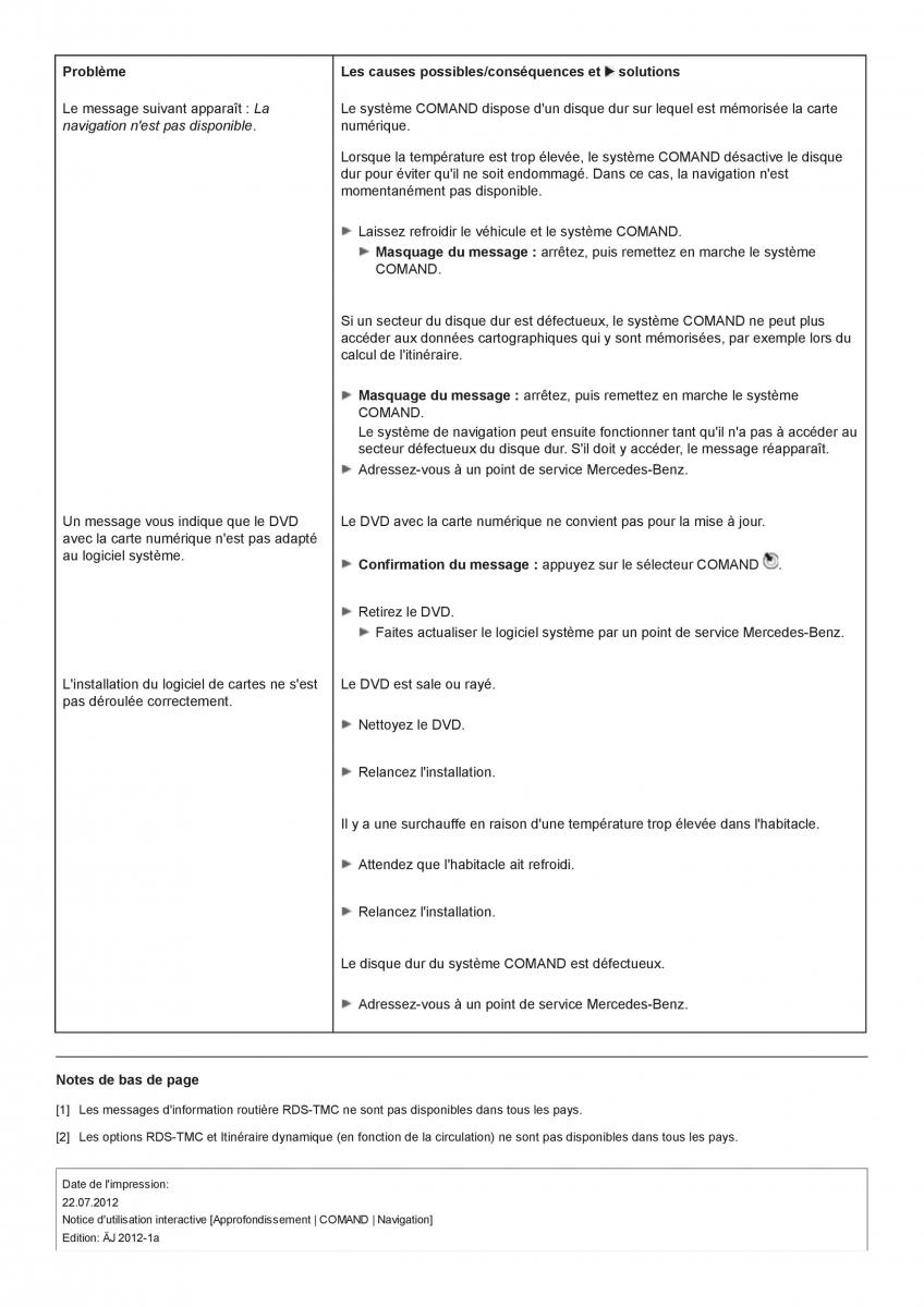 Mercedes Benz CL class C216 manuel du proprietaire / page 169